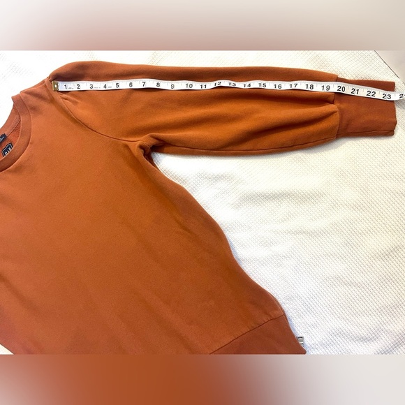 GAP Maternity Women’s Orange Sweatshirt Long-Sleeve Side Zippers Adjustable - Picture 8 of 13